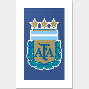 Argentina Campeon Qatar 2022, AFA world cup champion, tercera estrella Posters and Art